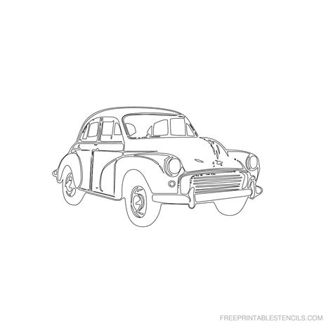 Free Printable Classic Car Stencils