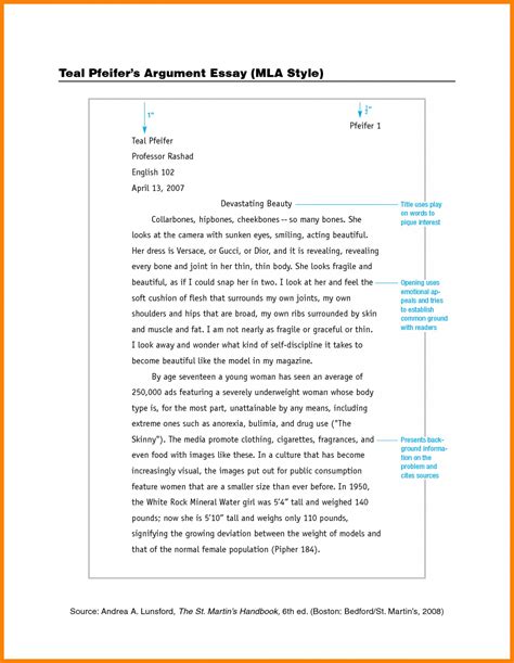 004 Apa Short Essay Format Argumentative Outline Example Mla Sample