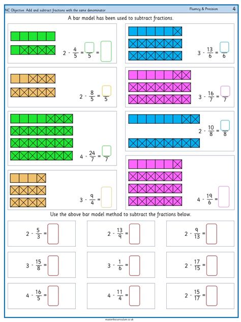 Add And Subtract Fractions With The Same Denominator 3 Master The