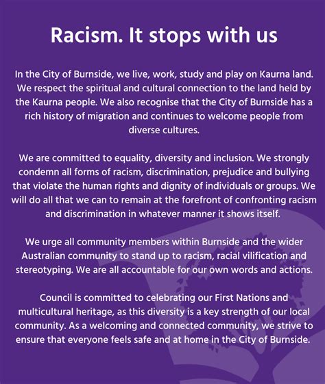 Anti Racism Statement Adopted By Council Focus On Burnside The News