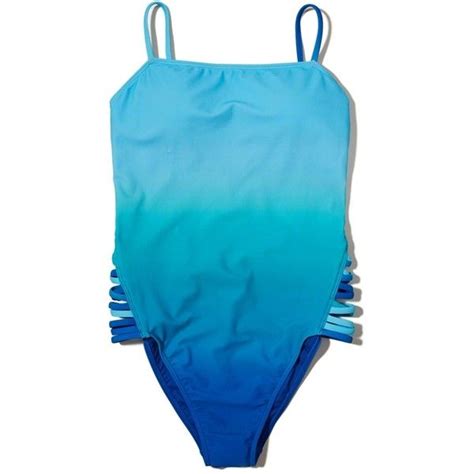 Hollister Strappy High Leg One Piece Swimsuit 45 Liked On Polyvore