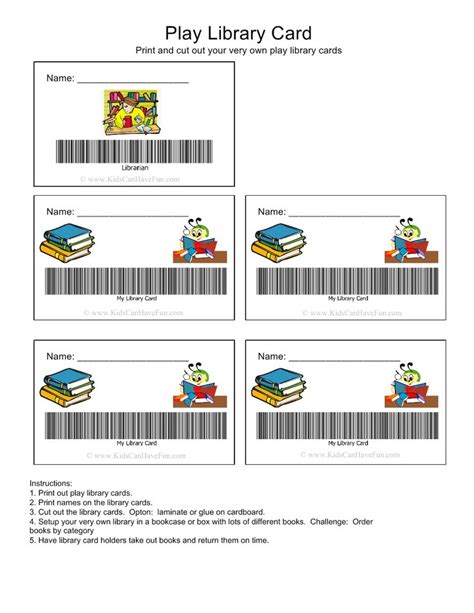 Library Pretend Play Printables Printable Word Searches