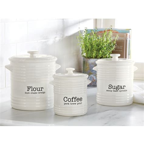 Farmhouse White Canisters For Kitchen The Best Farmhouse Canister