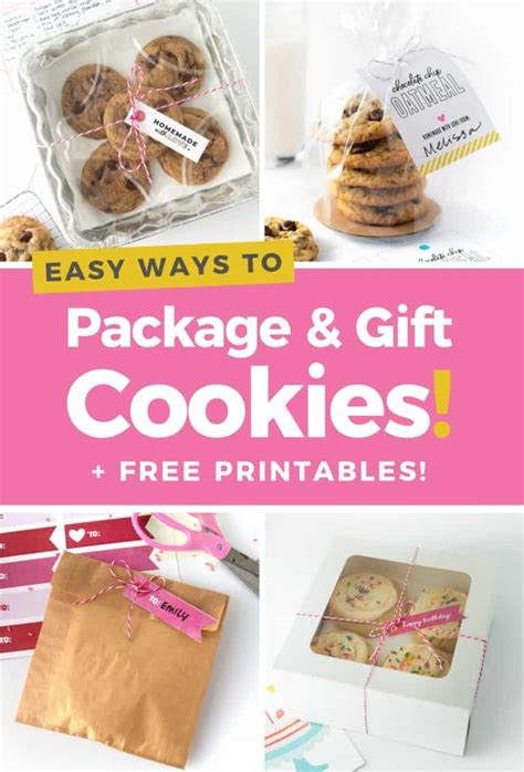 EASY Cookie Packaging Ideas Free Printables Design Eat Repeat