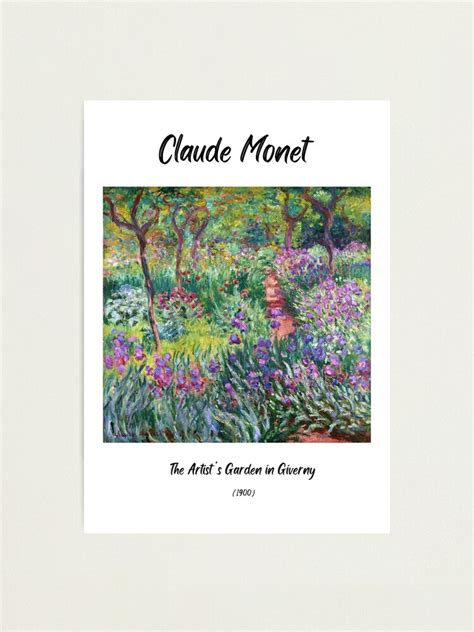 Claude Monet The Artists Garden In Giverny 1900 Famous Paintings