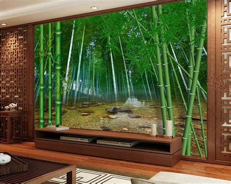 Beibehang Large Custom Wallpaper Natural Bamboo Forest Hd Photo 3d