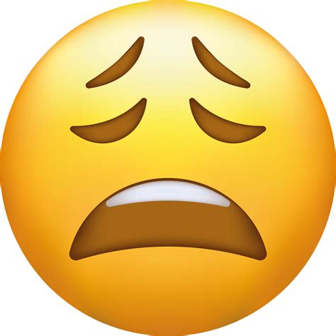 Exhausted Emoji Tired Emoticon Yellow Face With Closed Eyes 22932670