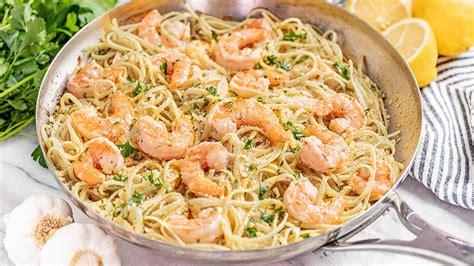 15 minute shrimp scampi pasta the stay at home chef