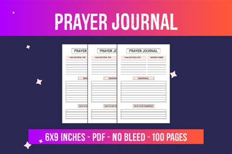 37 Prayer Journal Template Designs And Graphics