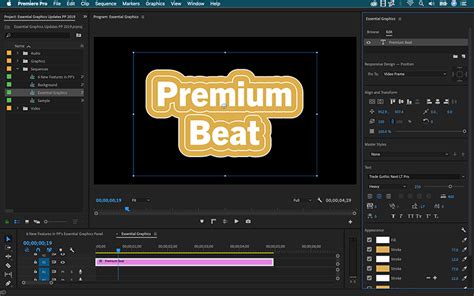 For a more cinematic animation of our captions, let's try the effect. 6 New Features in Premiere Pro's Essential Graphics Panel