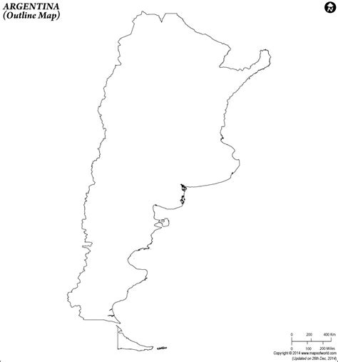 Blank Map Of Argentina Argentina Outline Map