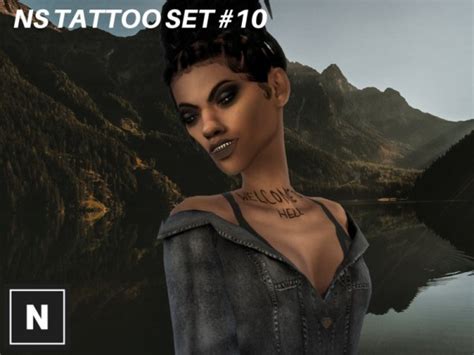 The Sims Resource Tattoo Set 10 Woods By Networksims • Sims 4 Downloads