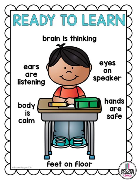 Free Visual Poster For Classroom Expectations Classroom Expectations Classroom Rules Poster