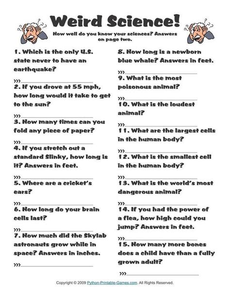 Fun Printable Trivia Questions And Answers