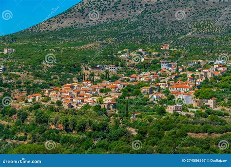Oitylo Village In Greek Peninsula Peloponesse Stock Image Image Of