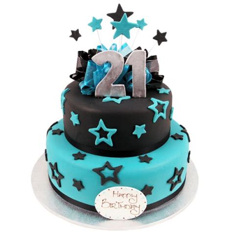 They are best perceived when delivered on a perfect day and time. Stars and Bows 21st Cake - Two Tiers