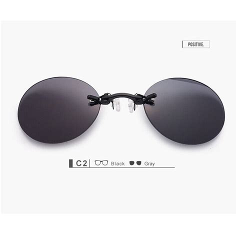 Clip Nose Sunglasses Round Glasses Matrix Morpheus Vintage Sun Uv400 With Bag Ebay