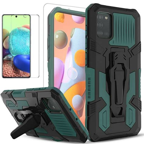 Samsung Galaxy A71 5g Case Dual Layers Combo Holster And Built In