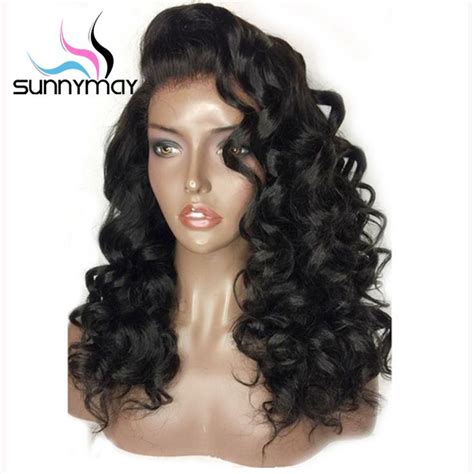 Sunnymay 150 Pre Plucked Full Lace Human Hair Wigs Side Part Brazilian