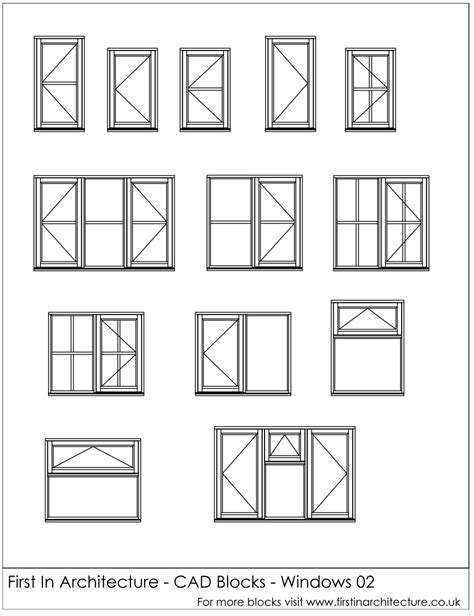 Free Cad Blocks Window Elevations