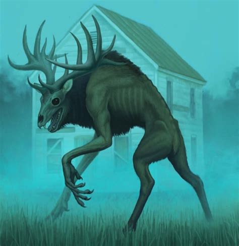 Wendigo Creepy Mythical Creatures Art Dark Creatures Creature