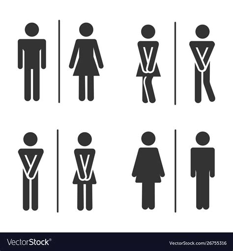 Male Female Restroom Symbols