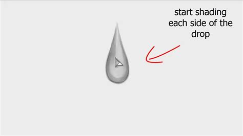 How To Draw A Water Drop Tutorial Youtube Water Drops Drawings