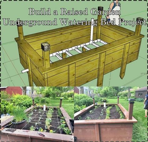 Build A Raised Garden Underground Watering Bed Project Building A
