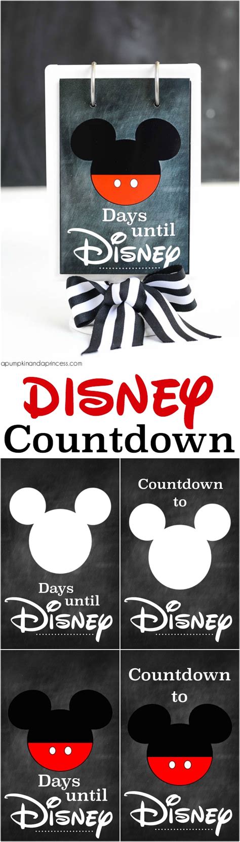 Disney Countdown Printable A Pumpkin And A Princess