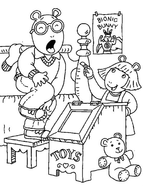Arthur 10 Cartoons Coloring Pages And Coloring Book
