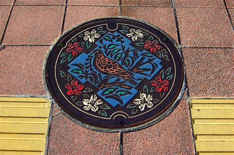 Ikeda Manhole Cover Painted Flickr Photo Sharing