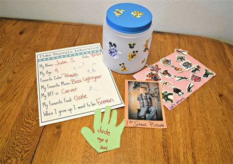 Time Capsule For Preschoolers Craft And Dollar Tree T Card Giveaway