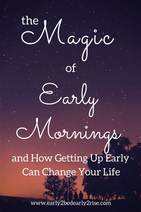 The Magic Of Early Mornings The Miracle Morning Review Early Morning
