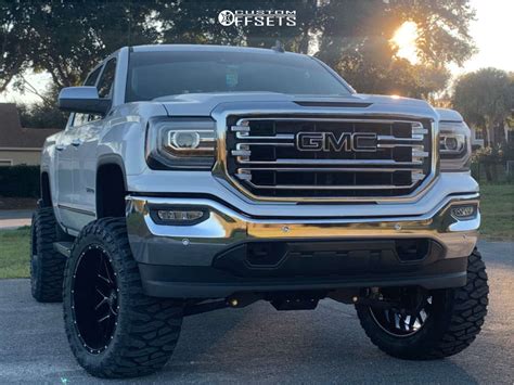 2018 Gmc Sierra 1500 With 22x12 44 Hardrock Affliction Xposed And 375