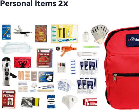 Complete Emergency Safety Kit For 2 People The Earthquake Bag