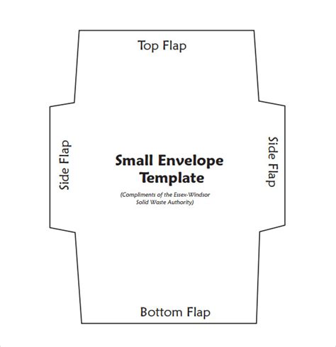 Free Printable Small Envelope Template