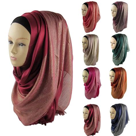 Muslim Hijab Scarf Islamic Jersey Turban Women Fashion Head Scarf Soft Hijab Wrap Islamic Shawl