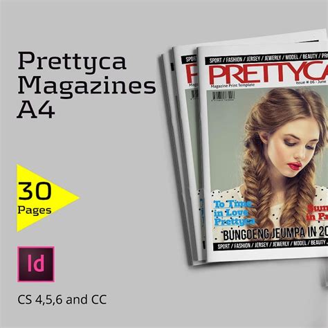 Prettyca Magazines [30 Indesign Pages] 5 Masterbundles