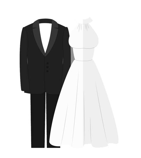 Collection Of Wedding Dress And Tux Png Pluspng