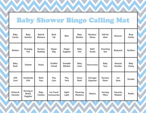 Baby Shower Bingo List 30 Baby Shower Bingo Cards Printable Party By