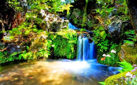 Images And Pictures Of Nature Animated Waterfall Moving Wallpapers Waterfall Wallpaper