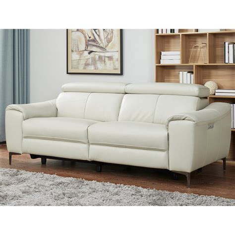 A wide variety of powered recliner sofas options are available to you, such as style, appearance, and regional style. Kuka 3 Seater Grey Leather Power Reclining Sofa | Costco UK