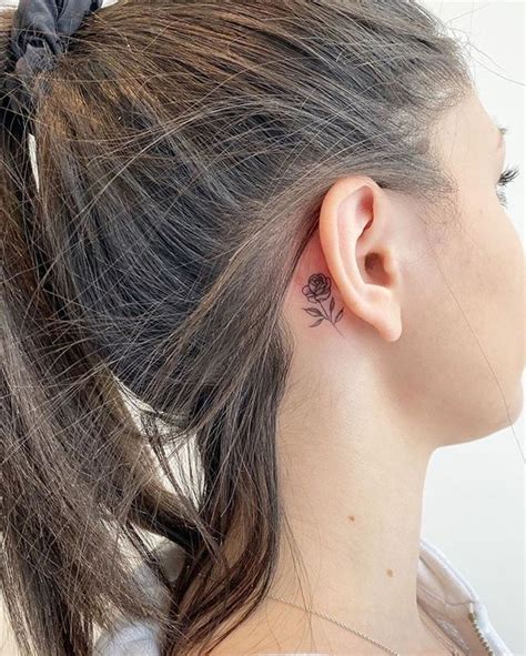The Top Behind The Ear Tattoos For Females