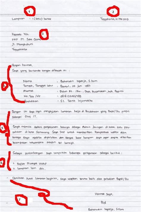 Poin penting surat lamaran kerja yang baik dan benar. Penulisan Surat Lamaran Kerja Yang Benar Bahasa Indonesia ...