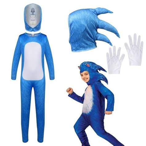 Children Sonic The Hedgehog Video Game Anime Cosplay Halloween Carnival