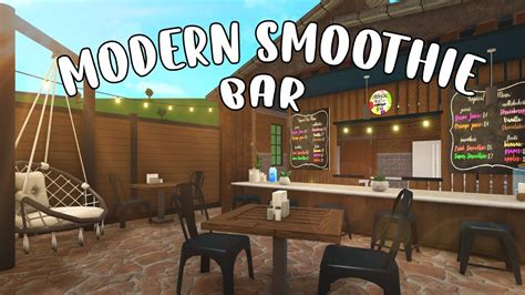 Bloxburg Mini Smoothie Bar Speedbuild Youtube