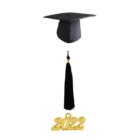 Famure Graduation Gown Cap Tassel Set 2022 Unisex Matte Graduation Gown