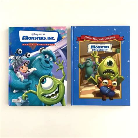 Lot Of 2 Monsters Inc And Monsters University Disney Pixar Hardcover