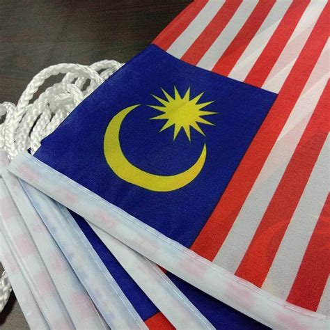 Bendera Malaysia Malaysia Flag Line Jalur Gemilang Hari Kebangsaan