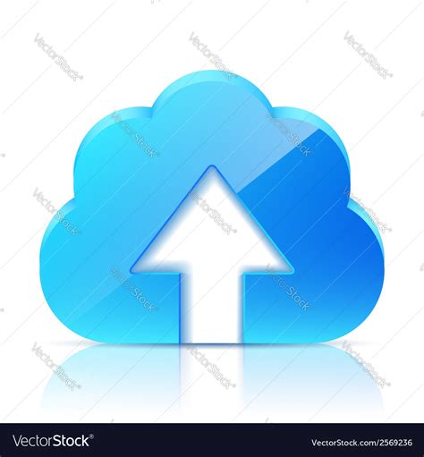 Upload Cloud Icon Royalty Free Vector Image Vectorstock